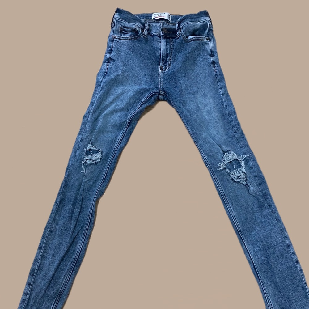 Boys stacked skinny jeans 11/12 slim
